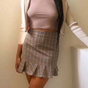 NWOT Sunday best astala plaid mini skirt